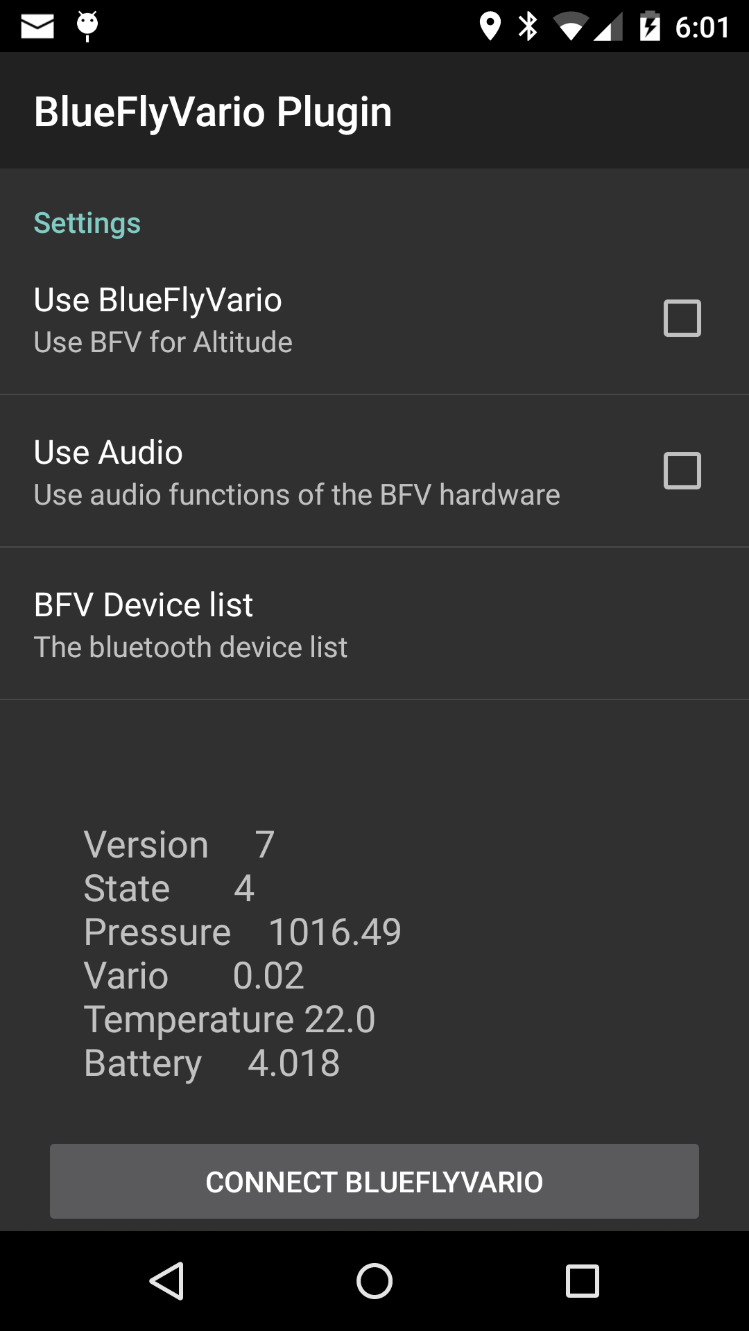 blueflyvario plugin for AFTrack