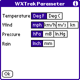 WX parameters